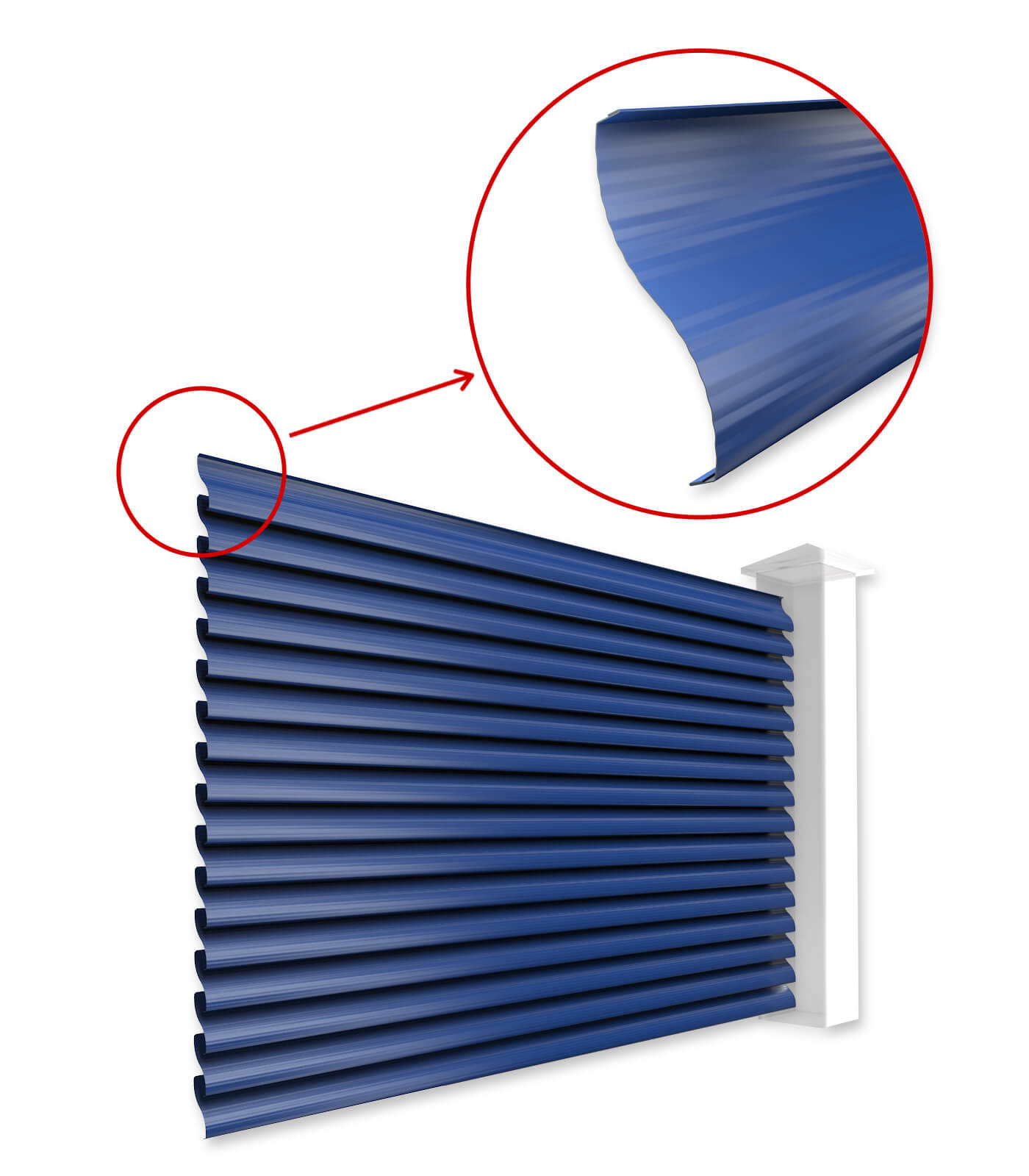 Ламели Еврожалюзи для забора-жалюзи в Петропавловске