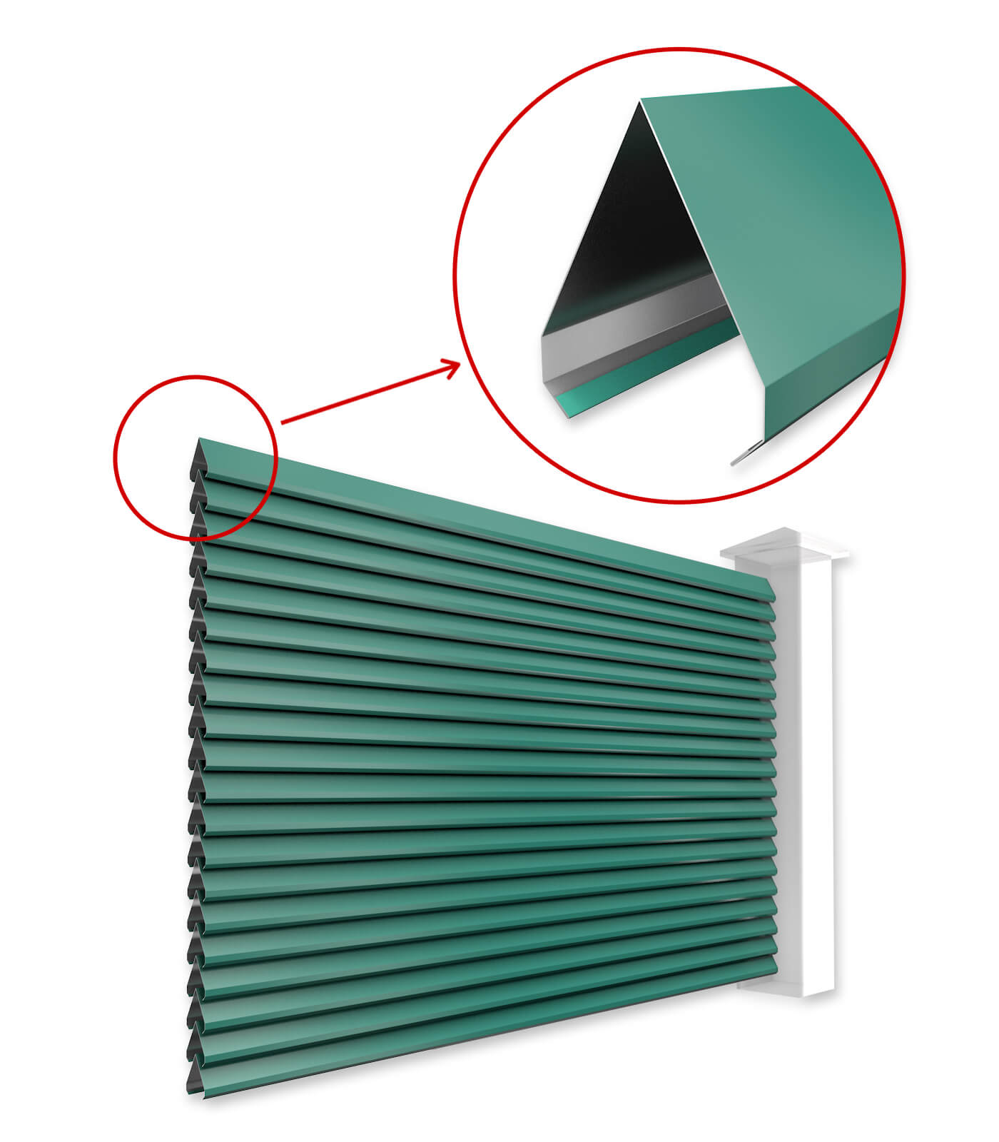 Ламели Реснички для двустороннего забора в Петропавловске