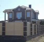 Забор из металлического штакетника, Северо-Казахстанская область, город Кишкенеколь